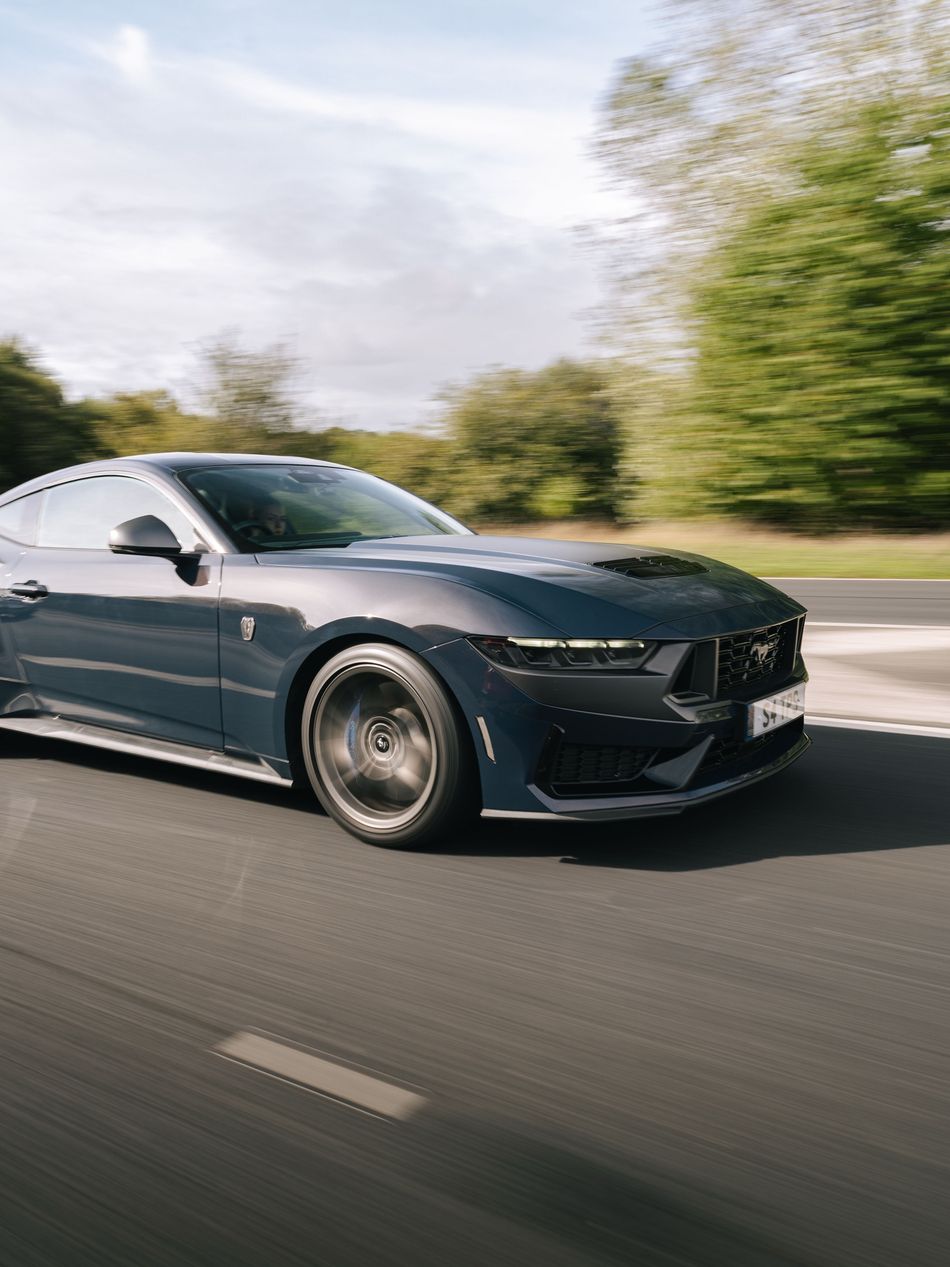 Ford Mustang Dark Horse on the move