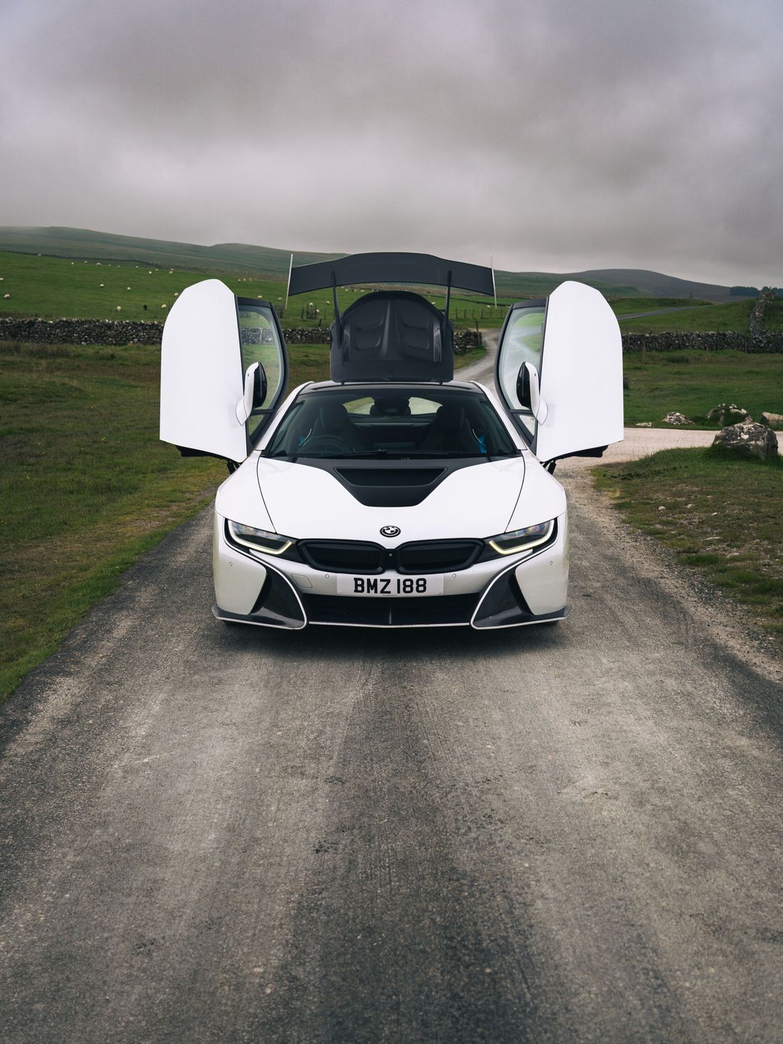 BMW i8 with doors open